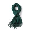 thumbnail image 3 of Bufanda de mujer cálida de otoño a cuadros, pashminas con borlas, 3 of 5