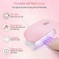 thumbnail image 2 of Set Profesional de 6 Pzas de Polvo Líquido para Uñas con Lámpara UV, Kit de Manicura Acrílica para Práctica de Manos y Uñas con Bolsa para Principiantes, Salón en Casa y Principiantes, 2 of 6