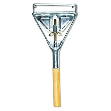 Boardwalk Quick Change Metal Head Mop Handle for No. 20 and Up Heads, 62" Wood Handle, Each