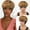 0501-TB30, variant on Short Pixie Cut Wigs for Black Women Ombre Blonde ShowReal Pixie Cut Human Hair Wig Glueless Straight Color Short Wig Pixie Wigs Layered Cut Blonde Hair Pixie Wigs for Black Women 9171-1B/4/27