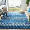 thumbnail image 3 of Safavieh Amsterdam Gladwin Geometric Area Rug, Navy/Turquoise, 6'7" x 6'7" Square, 3 of 10