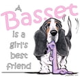 thumbnail image 3 of CafePress - Basset Girls Friend Women's Light Pajamas - Women's Short Sleeve Print T-Shirt and Pants Light Cotton Pajama Set, 3 of 7