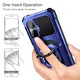 thumbnail image 4 of Nagebee For Boost Celero 5G 2024 Phone Case with Tempered Glass Screen Protector Full-Body Protective [Military-Grade] Magnetic Car Mount Ring Holder Durable Cover (Blue), 4 of 6