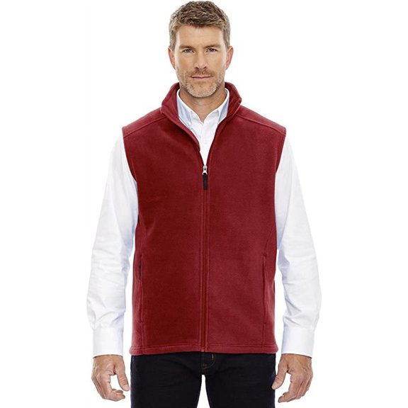88191 North End Core 365 Men's Journey Fleece Vest Classic Red 2XL