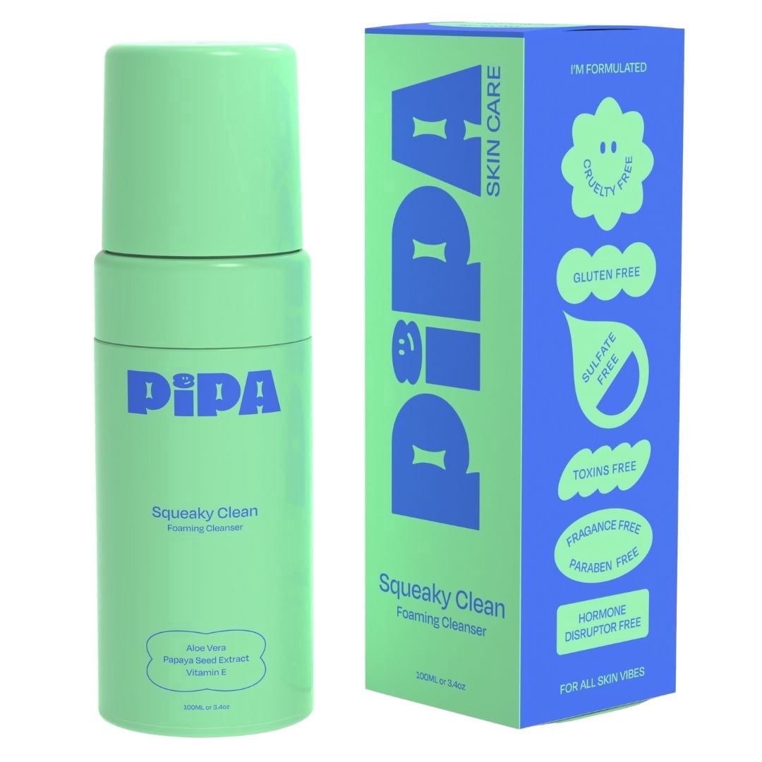 Skincare Squeaky Clean Foaming Cleanser 3.4 fl oz | Gentle Face Wash for Kids & Teens | Fragrance-Free, Dermatologist & Pediatrician Approved | Daily Hydrating Facial Cleanser