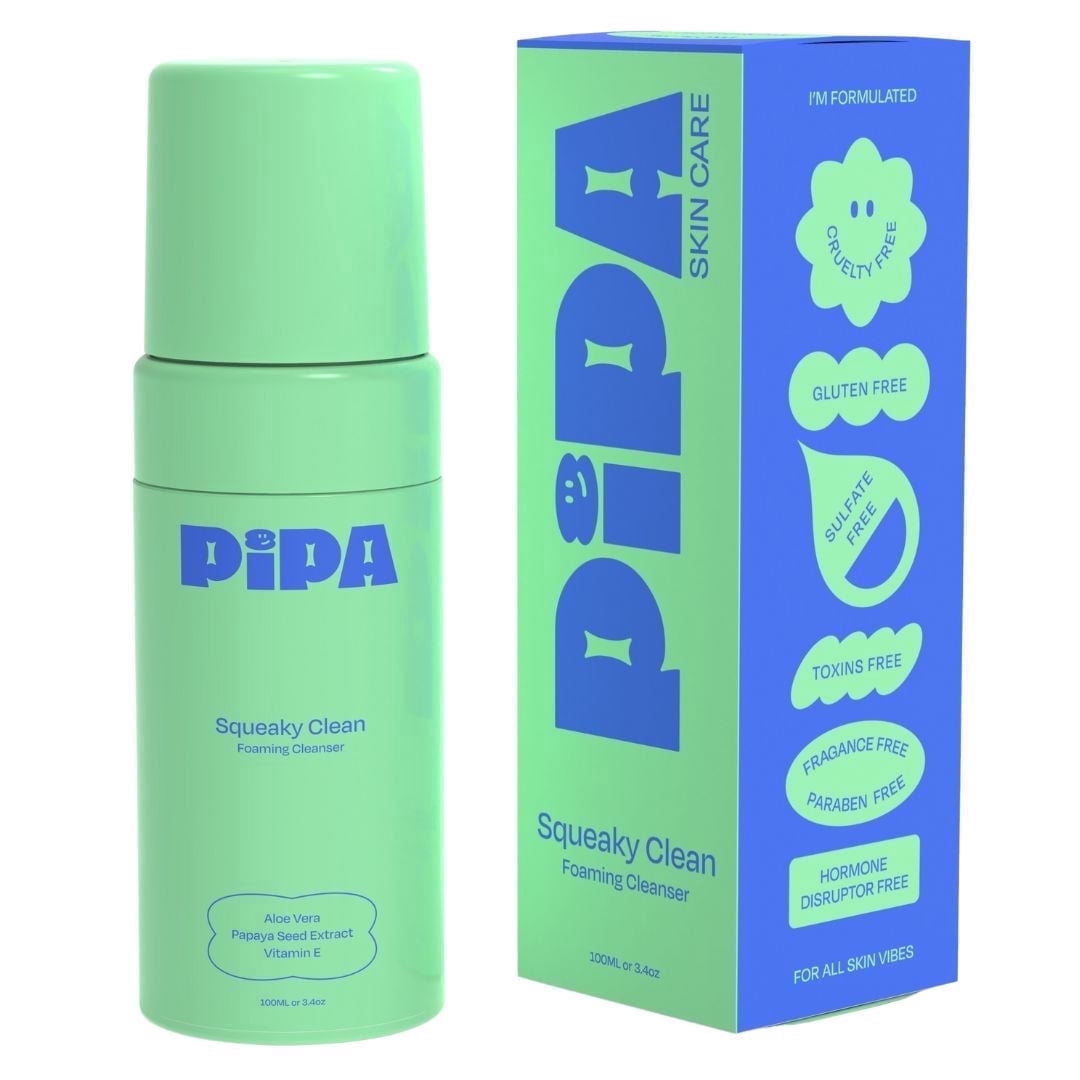 Skincare Squeaky Clean Foaming Cleanser 3.4 fl oz | Gentle Face Wash for Kids & Teens | Fragrance-Free, Dermatologist & Pediatrician Approved | Daily Hydrating Facial Cleanser