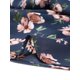 thumbnail image 5 of Women's Plus Size Shirt Floral Asymmetrical Short Sleeve Chiffon Peplum Blouse Navy Blue 2X, 5 of 5