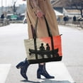 thumbnail image 4 of FORMRS Canvas Laptop Tote Bag for Women with 15.6" Computer Compartments Shoulder Handbag, Illusionary Boat, 4 of 7