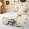 thumbnail image 4 of Erosebridal Watercolor Snowflakes Quilt Full 3-Piece,Winter Christmas Full Bedspread Sets,Khaki,1 Coverlet and 2 Pillowcases, 4 of 7