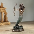 thumbnail image 4 of Veronese Design 6 1/8 Inch Furious Medusa Shooting Arrow Resin Sculpture Bronze Finish, 4 of 5