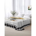 thumbnail image 5 of Vintage Sunflower King Size Flat Sheet, Wrinkleproof & Fadeproof Cooling Flat Bed Sheet Only, Spring Floral Summer Botanical Plaid Breathable Soft Bedding Top Sheets 105 x 98 Inches, 5 of 8