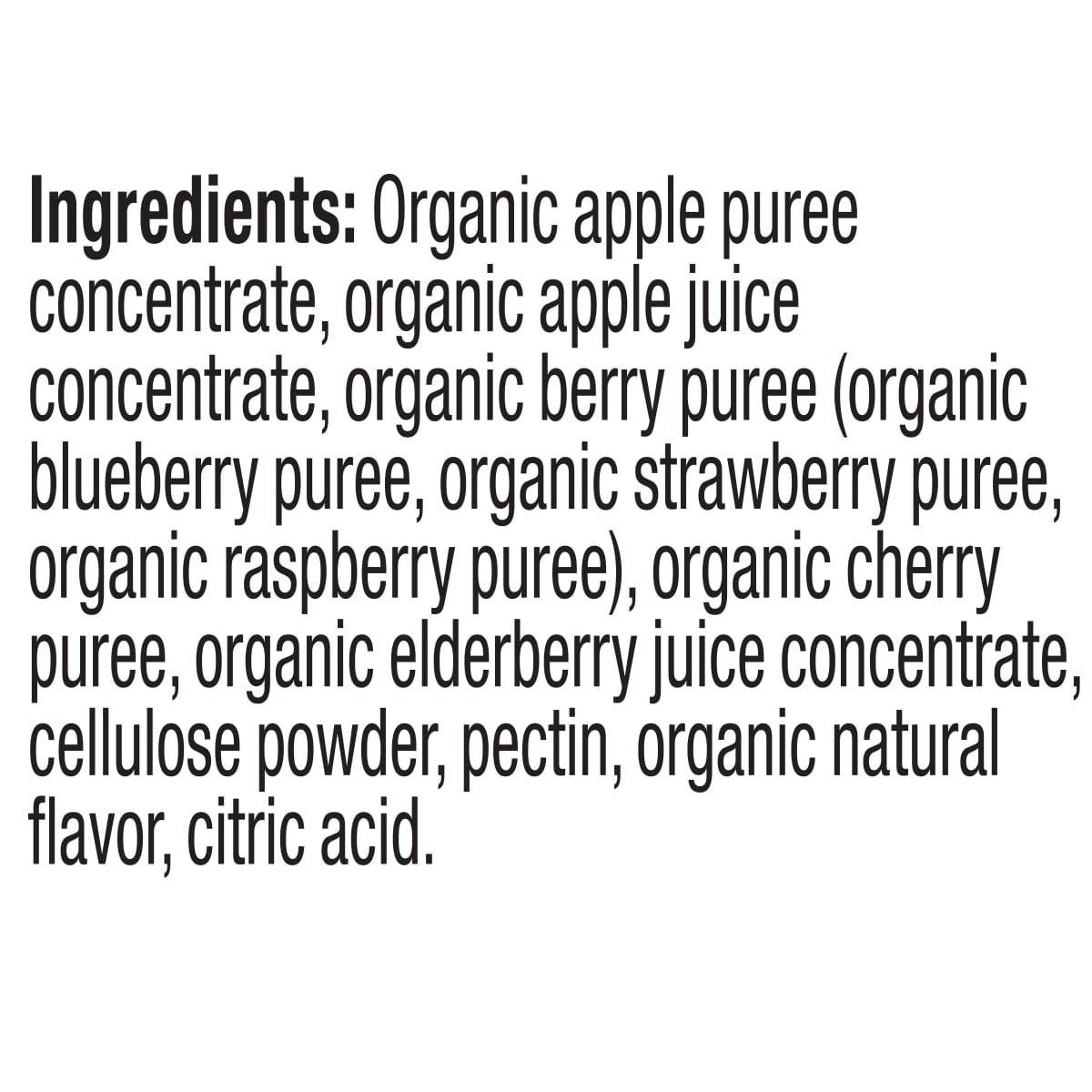 Plum Organics Teensy Snacks Soft Fruit Snacks, Mixed Berry, 0.35 oz Bags, 5 Count, 8 Pack