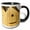 Black/White, variant on 3drose, Balalaika - String, Wooden Folk Musical Instrument, 11oz Two-tone Green Mug