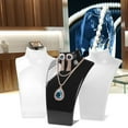 thumbnail image 3 of Jewelry Necklace Earrings Plastic Mannequin Bust Display Stand Organizer Holder, 3 of 8