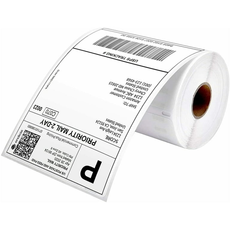 Thermal Labels For Zebra Rollo 1000 4x6 Direct Thermal Shipping