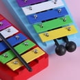 thumbnail image 5 of Xylophone,Notes Metal Percussion Metal Percussion Handheld Musical With 2 13 Notes Metal Buzhi Mewmewcat, 5 of 5