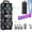 Black-Dual 6.5in, variant on Rechargeable Dual 12-Inch Portable Party Speaker with LED Light Show, 2800W Bass Subwoofer, TWS, Bluetooth, USB, SD, AUX & FM Radio
