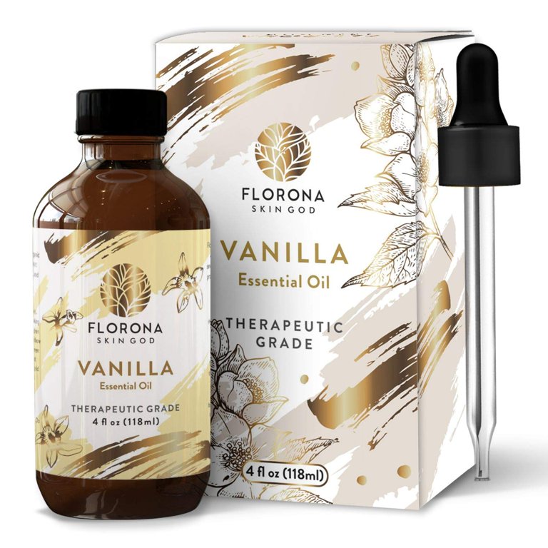 Florona Vanilla Premium Grade Essential Oil - 4 fl oz, for Hair