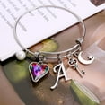 thumbnail image 5 of TINGN Charm Bracelets for Women Girls White Gold Initial Charm Bracelets for Kids Jewelry, 5 of 5
