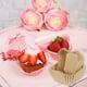 thumbnail image 4 of Uxcell 100pcs forros de cupcake cuadrados de papel para hornear tazas desechables color papel kraft, 4 of 7