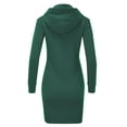thumbnail image 3 of FashionMille Women Regular Slim Fit Hooded Fleece Sweatshirt Hoodie Dress, 3 of 5