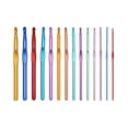 thumbnail image 2 of Crochet Hooks Set, Aluminum Handle Knitting Needles for Arthritic Hands, Crochet Needles for Yarn Craft, Nice Gift for Women, 5.9Inches, 2 of 8