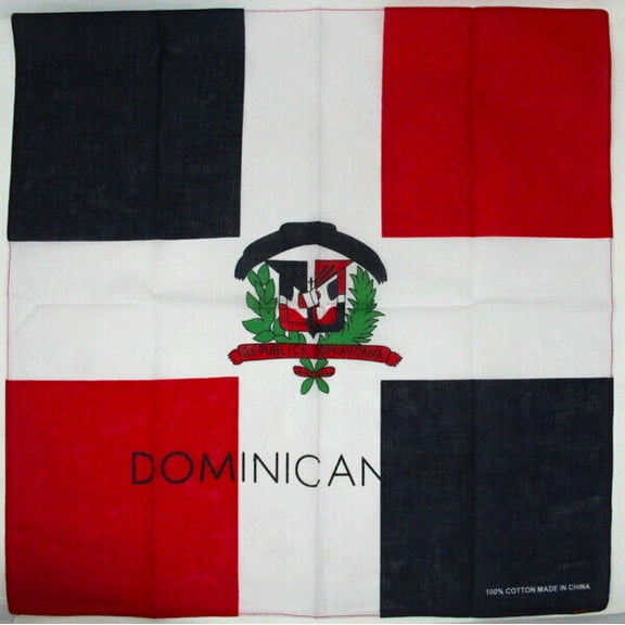 Flag Face Cover Cotton Bandana : Dominican RP.