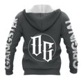 thumbnail image 2 of Original Gangster Gray with White Hoody AOP Unisex Zip Hoodie, 2 of 7