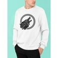 thumbnail image 2 of A Wolf On Celtic Style  Sweatshirt Men -Image by Shutterstock, Male Small, 2 of 4