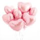 thumbnail image 3 of Globos inflables de helio con forma de corazón de oro rosa de 18 pulgadas, globos de decoración para fiestas de cumpleaños, bodas, suministros para baby shower, 3 of 5