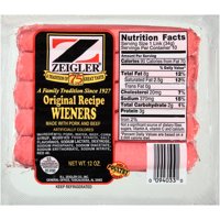 Zeigler Original Recipe Wieners, 10 ct, 12 oz