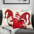 thumbnail image 6 of Valentine’s Day Pillow Covers 18x18 Inch Set of 2 Gnomes Throw Pillow Covers Red Love Heart Holiday Valentine''s Day Decoration Pillows Indoor Outdoor Living Room Bed Sofa Home Decor, 6 of 6