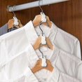 thumbnail image 2 of Clothes Hanger Connector Closet Extender Clips, Wardrobe Hanger Hooks Set Plastic Coat Hangers Connectors Space Saving Hooks(24pcs,white), 2 of 5