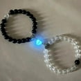 thumbnail image 4 of SharkTRUE Glowing Glass Couple Bracelets: Romantic, Adjustable & Safe Gift, 4 of 8