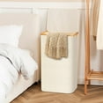 thumbnail image 6 of HBlife 120L Slim Laundry Hamper with Lid and Removable Inner Bag,Beige, 6 of 7