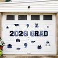 thumbnail image 6 of Graduation Decorations 2026, 2026 Graduation, Blue Star Accents, Magnetic Cutouts, Car Fridge Garage Surfaces, Graduation Party, 20 Pc Pack, 4X6 in Base, 6 of 6