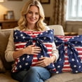 thumbnail image 4 of Patriotic Bow Throw Pillows, Red, White, & Blue, Variety of Sizes & Styles, 4th of July Home Decor, 4 of 5