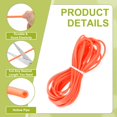 thumbnail image 3 of Uxcell Hollow Pipe Rubber Cord, Hollow Tube Silicone Tubing Spool for DIY Jewelry Making Knitting Beading Craft Orange-red, 3 of 7