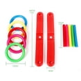 thumbnail image 4 of Ring Toss Game Quoits Hoopla Set Quiots Pegs Rope Target Kids Garden Party, 4 of 4