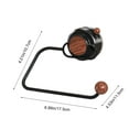 thumbnail image 3 of ufehgfjh Toilet Paper Roll Rack Wall Mounted 180 Degree Rotation Easy Use for Bathroom Kitchen and Washroom, 3 of 5