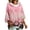 Black, variant on Women's Breast Cancer Awareness Hoodie in October We Wear Pink Shirts Drawstring Print 3/4 Sleeve Sweatshirts for Women