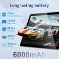 thumbnail image 6 of BYYBUO E220 10.1" Tablet Bundle with Keyboard, Mouse & Stylus – Android 15, Octa-Core, 12GB+128GB, All-Day Battery, Ultimate Work & Play Kit, 6 of 7