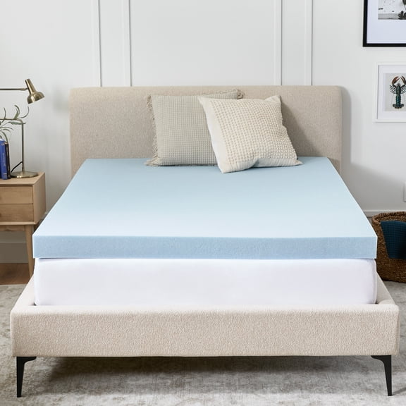 Mainstays 4" Memory Foam Mattress Topper, Twin XL