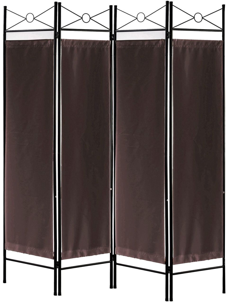 cheap room dividers on Legacy Decor 4 Panels Room Dividers Privacy Screen Home Office Fabric Metal Brown Color Walmart Com Walmart Com