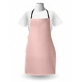 thumbnail image 3 of Abstract Geometry Apron, Floral Inspired Nature Geometric Pattern on Plain Backdrop, Unisex Kitchen Bib with Adjustable Neck for Cooking Gardening, Adult Size, White Pastel Pink Blush, by Ambesonne, 3 of 4
