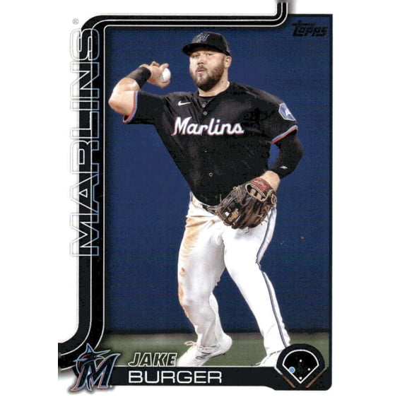 2025 TOPPS #330 JAKE BURGER MIAMI MARLINS