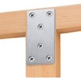 thumbnail image 4 of 10 Pack Flat Mending Plate 201 Stainless Steel Straight Steel Brace, 5 2 Inches Mending Joining Plates Repair Fixing Bracket Connector, 8 Hole With 2, 4 of 5