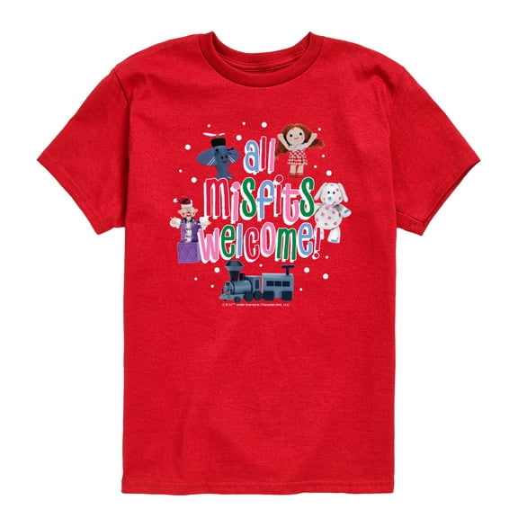 Rudolph - All Misfits Welcome - Youth Short Sleeve Graphic T-Shirt