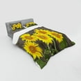 thumbnail image 3 of Ambesonne Garden Bedding Set 3 Pcs, Helianthus Sunflowers, Twin, Brown Yellow Green, 3 of 3