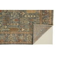thumbnail image 2 of 8' X 10' Gray Gold And Red Wool Floral Hand Knotted Stain Resistant Area Rug With Fringe, 2 of 5